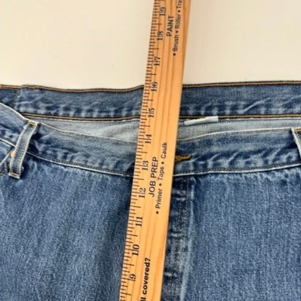 Levi's 501 Original‎ Fit Jeans Mens 46x32 Blue Button Fly Straight Leg Denim